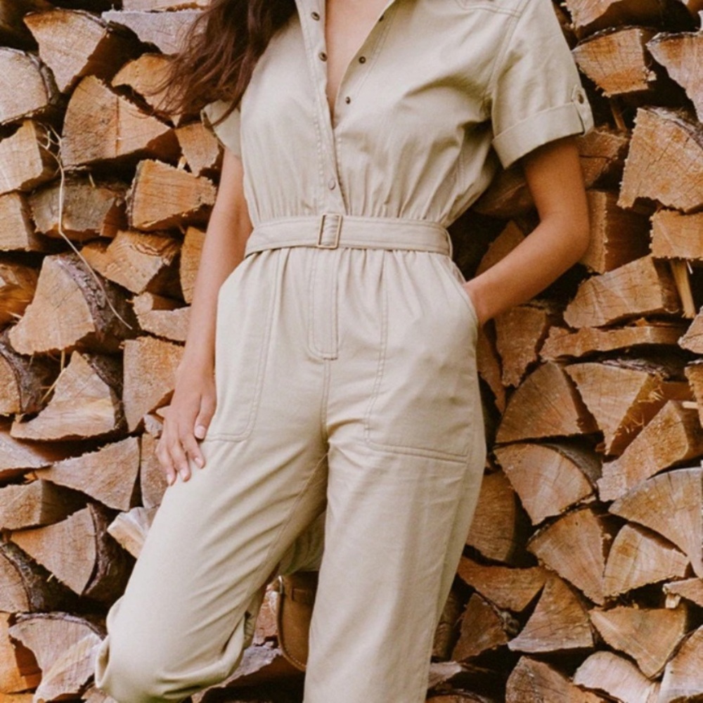 Spell foxglove embroidered coveralls